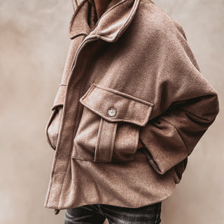 Taupe boyfriend bomber jacket *NEW*