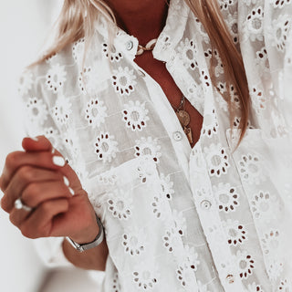 Pompani Broderie floaty Blouse *NEW*