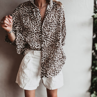 Slouchy leopard Blouse *NEW*