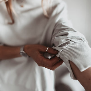 LIGHT GREY Perugia super slouchy sweatshirt *NEW*