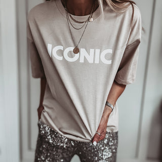 BEIGE ICONIC tee *NEW*