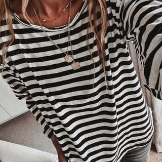 Scoop neck breton striped top *NEW*