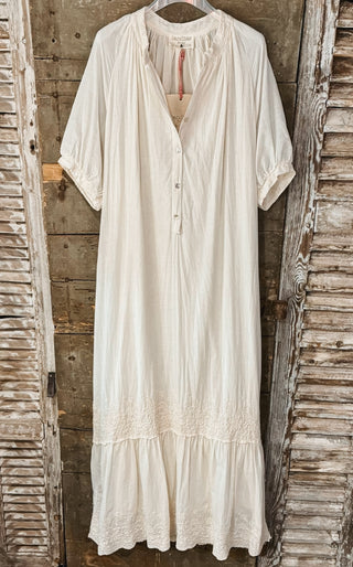 VINTAGE WHITE Libellula beach shirt dress *NEW*