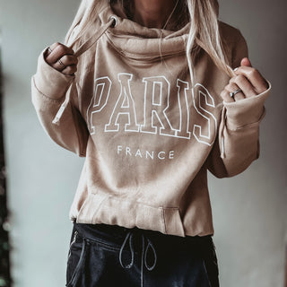 COLLEGE tan PARIS Hoody *BACK IN STOCK*