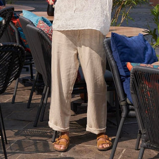 Beige Glacia LINEN pants  *NEW*