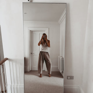 IBIZA TOWN parachute pants CHOCOLATE