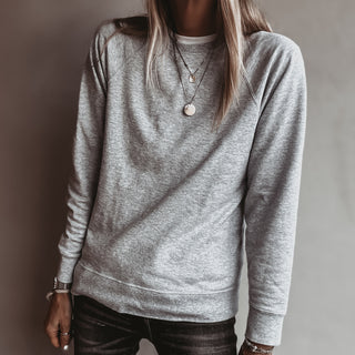 Light heather grey college sweatshirt *NEW*