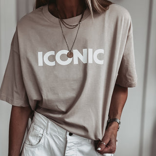 BEIGE ICONIC tee *NEW*