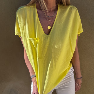 Sicilian lemon yellow slouchy tee *NEW*