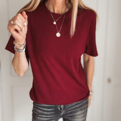 Burgundy t shirt *NEW*