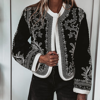 Mandarin MONOCHROME Eden quilted jacket *NEW*