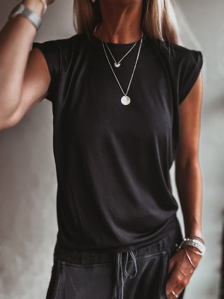 The perfect tee tank BLACK top *NEW*