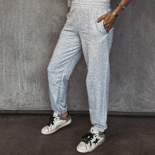 Light heather grey college joggers *NEW*