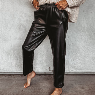 Faux leather jeans joggers *NEW*