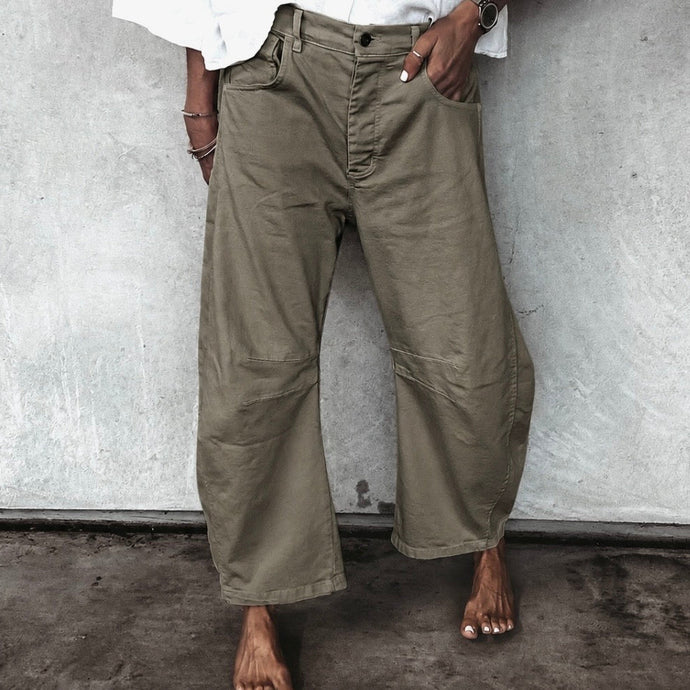 Olive Boston barrel jeans *NEW*