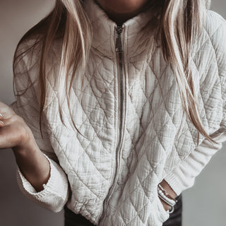 Cream Charlston quilted gilet *NEW*