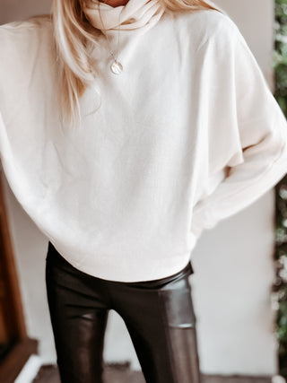 Vintage white Lane roll neck jumper *NEW*