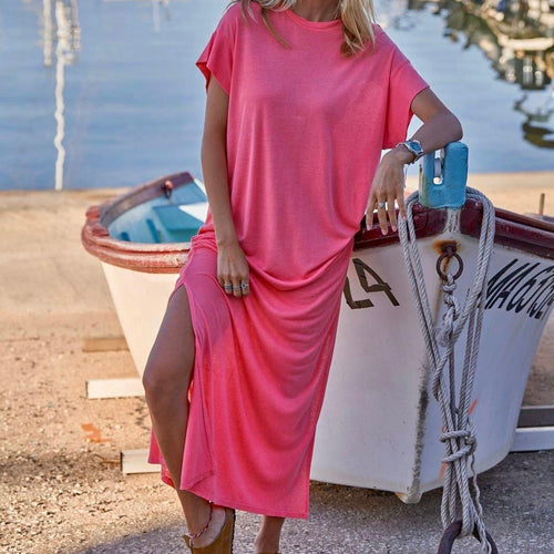 Parish pink tee shirt dress