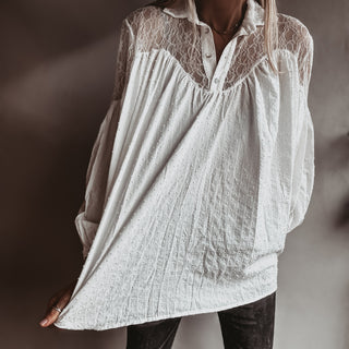 Tabu Vintage white Lace Blouse *NEW*