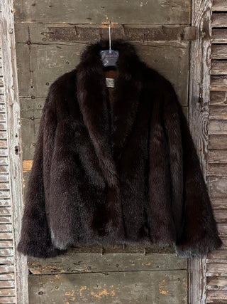 Faux fur BROWN jacket *NEW*