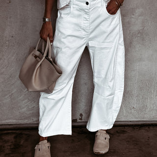 White Barcelona barrel jeans *NEW*