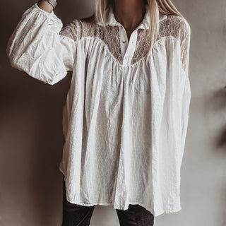 Tabu Vintage white Lace Blouse *NEW*