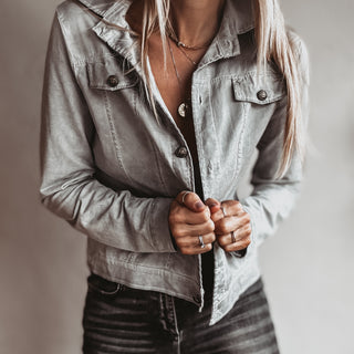 Billy washed grey jacket *NEW*