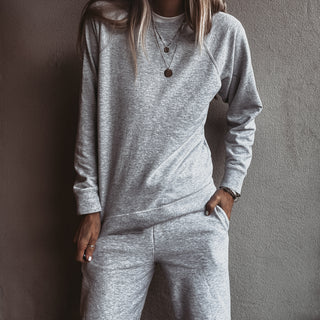 Light heather grey college sweatshirt *NEW*
