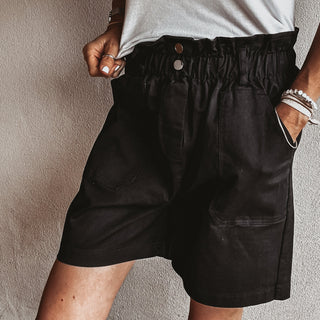 Poppy paperbag shorts BLACK *NEW*