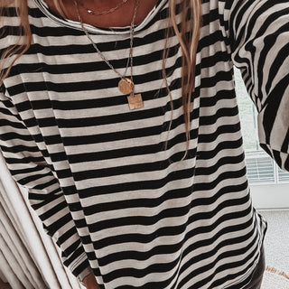 Scoop neck breton striped top *NEW*