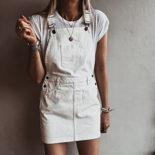 Dallas denim dungaree dress *NEW*