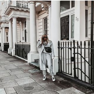 COLLEGE Grey star super slouchy joggers *BACK IN STOCK*