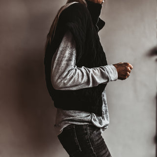 Black Charlston quilted bomber *NEW*