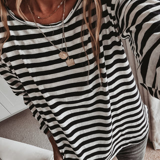 Scoop neck breton striped top *NEW*