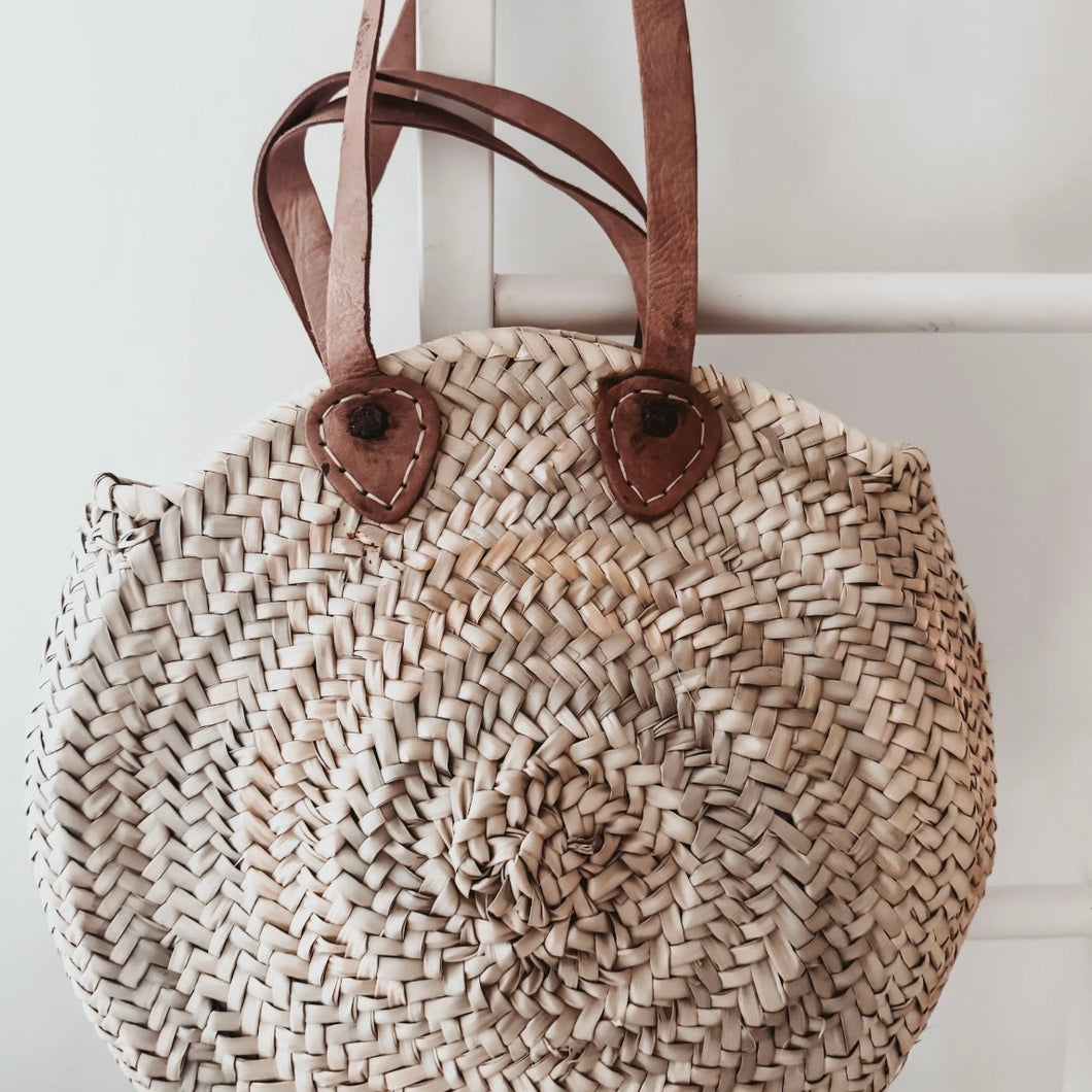 Round Moroccan basket bag  *NEW*