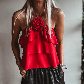 Parisian Rose Top RED