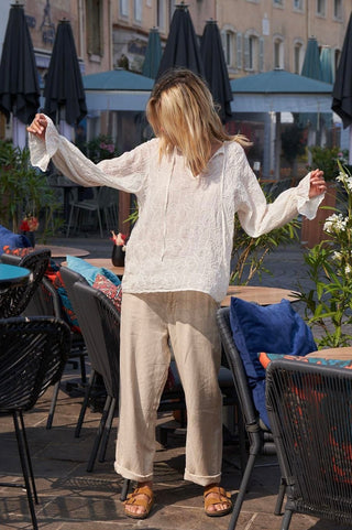 Beige Glacia LINEN pants  *NEW*