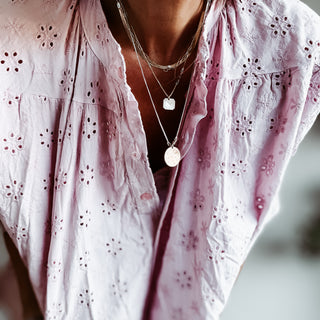 Dusty pink Pompano Broderie floaty Blouse *NEW*