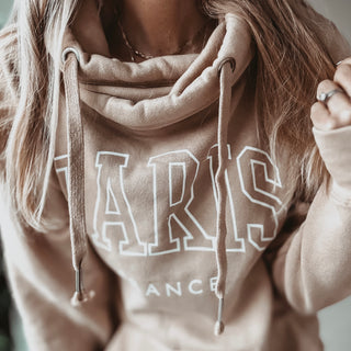 COLLEGE tan PARIS Hoody *BACK IN STOCK*