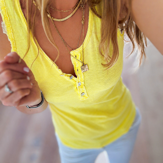 IBIZA TOWN tank top lemon yellow *NEW*