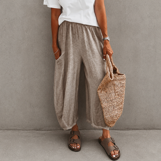 BEIGE Lora linen joggers *NEW*