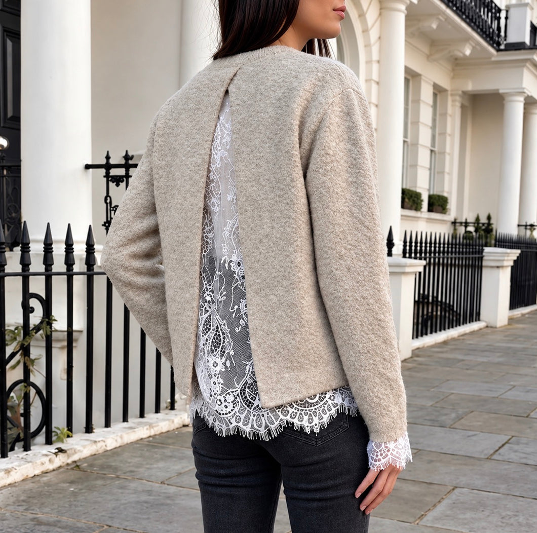 Charli Open back lace knit *NEW*