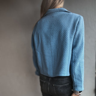 Chanel inspired blue jacket with gold buttons *NEW*