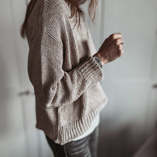 100% cotton BEIGE Wolfie knit *NEW*