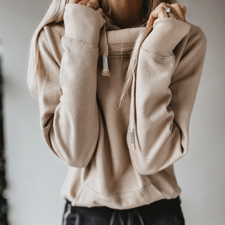 COLLEGE tan Hoody