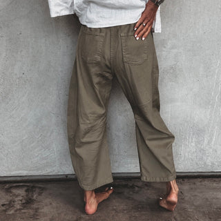 Light olive Boston barrel jeans *NEW*