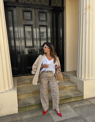 Linen Leopard chinos *NEW*