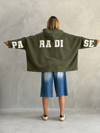 Khaki Paradise zip hoody *NEW*