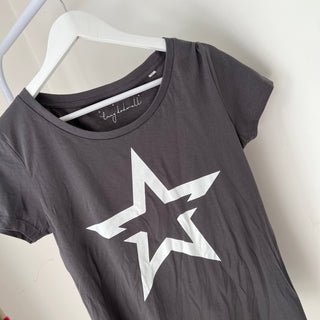 Star charcoal tee