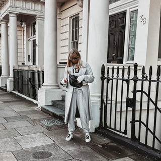 COLLEGE Grey star super slouchy joggers *BACK IN STOCK*